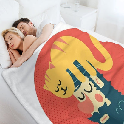 Cats Commands Throw Blanket