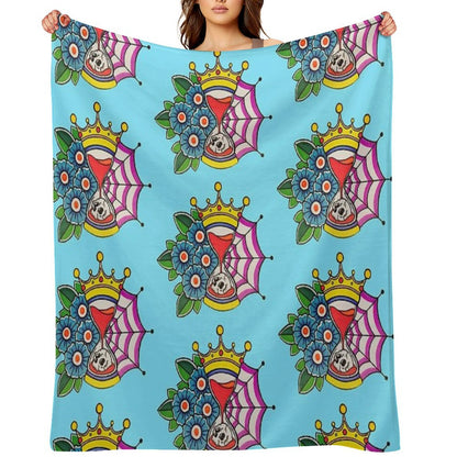 Time Is King Throw Blanket