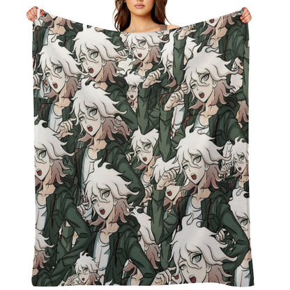 Nagito Komaeda Voice Hope Throw Blanket