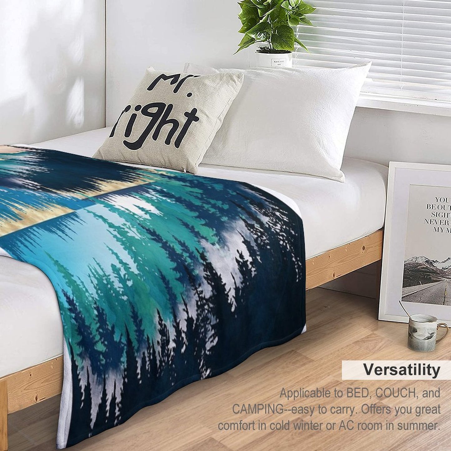 Lake Mist Throw Blanket