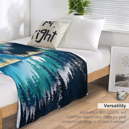 Lake Mist Throw Blanket