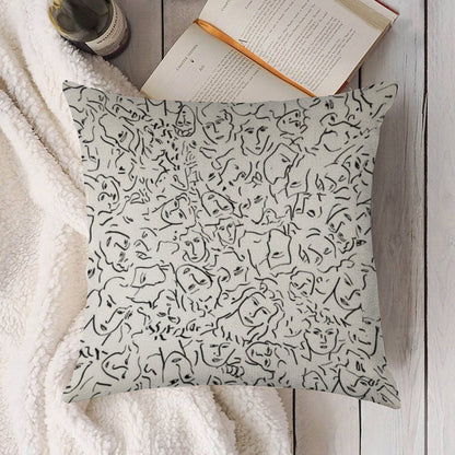 Elio's Face Shirt - Call Me By Your Name Linen Throw Pillow Cover