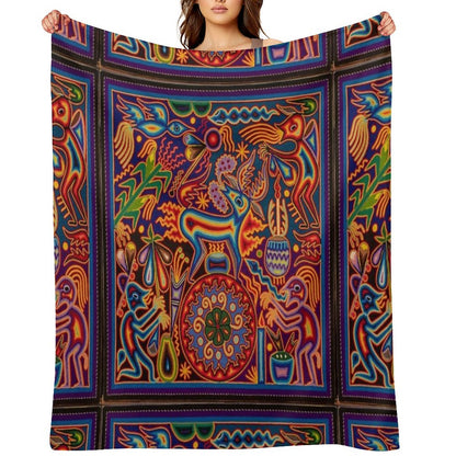 Huichol Throw Blanket