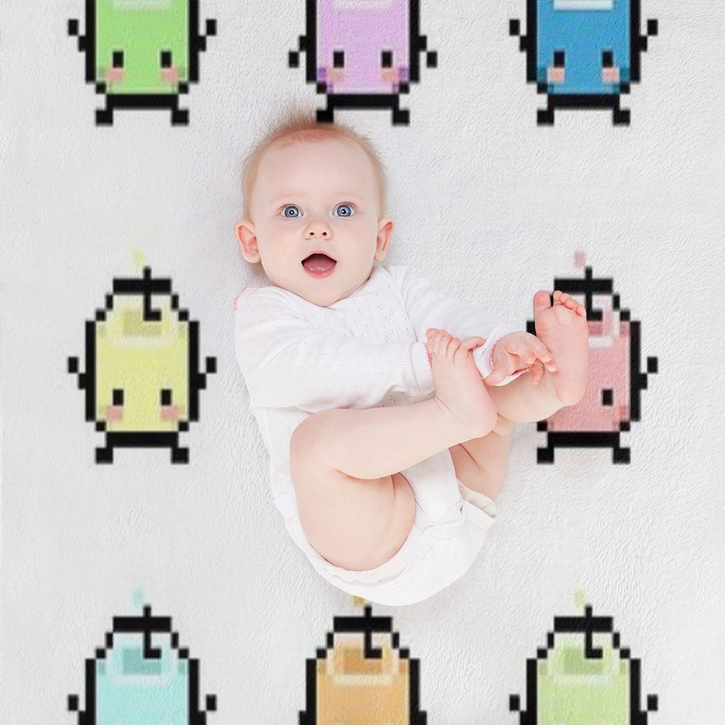 Stardew Valley Pastel Junimos Throw Blanket