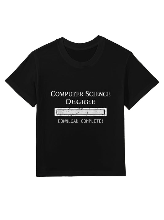 The Unknown Graduate Computer Science Degree Graduation Black Kids T-Shirt