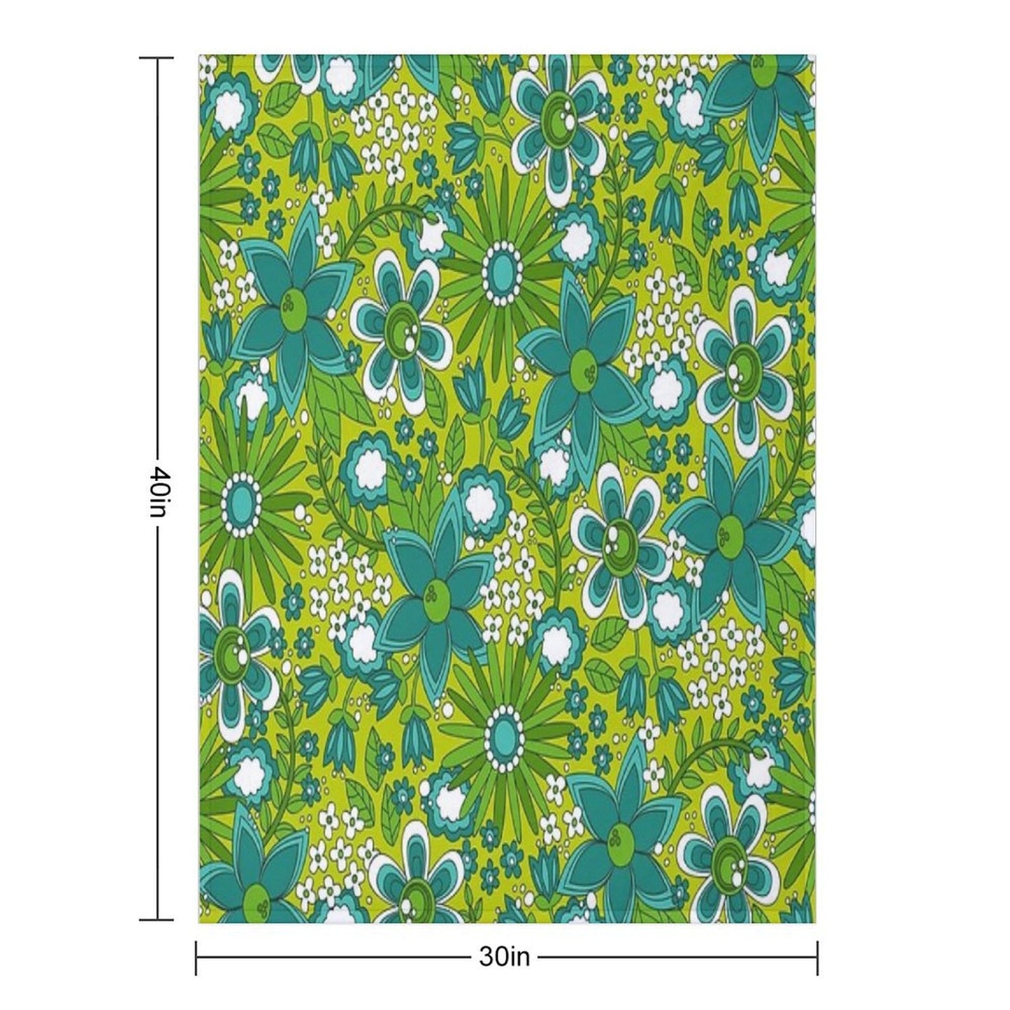Peace, Love And Flowers Throw Blanket