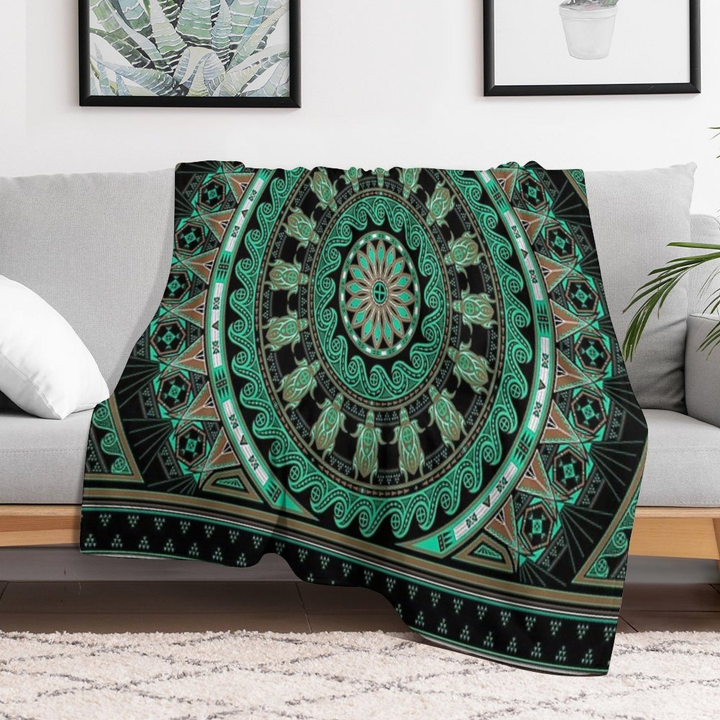 The Turtle (Keya) Throw Blanket