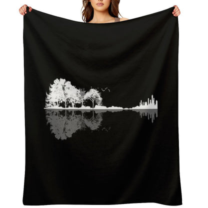 Nature Guitar Throw Blanket