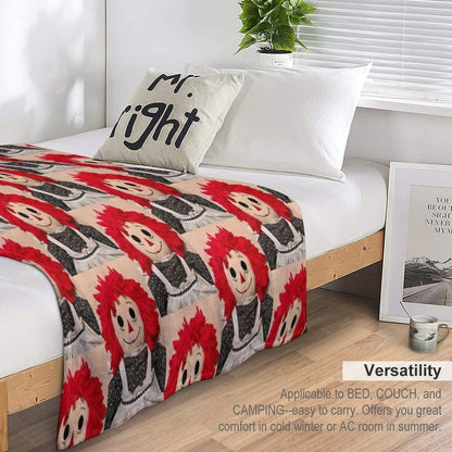 Sweet Raggedy Ann 2 Throw Blanket
