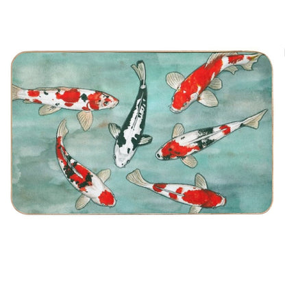 Le Ballet Des Carpes Koi Bath Mat