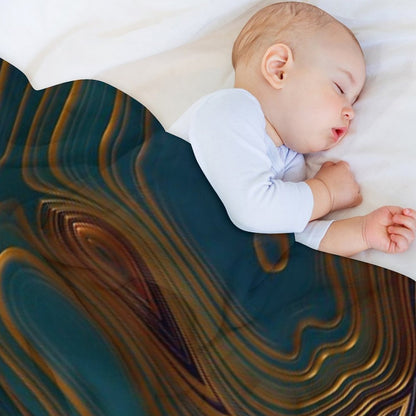 Peacock Ocean Throw Blanket