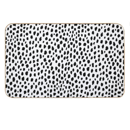 Dalmatian Spots (blackwhite) Bath Mat
