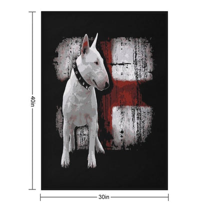 English Bullterrier Love Throw Blanket