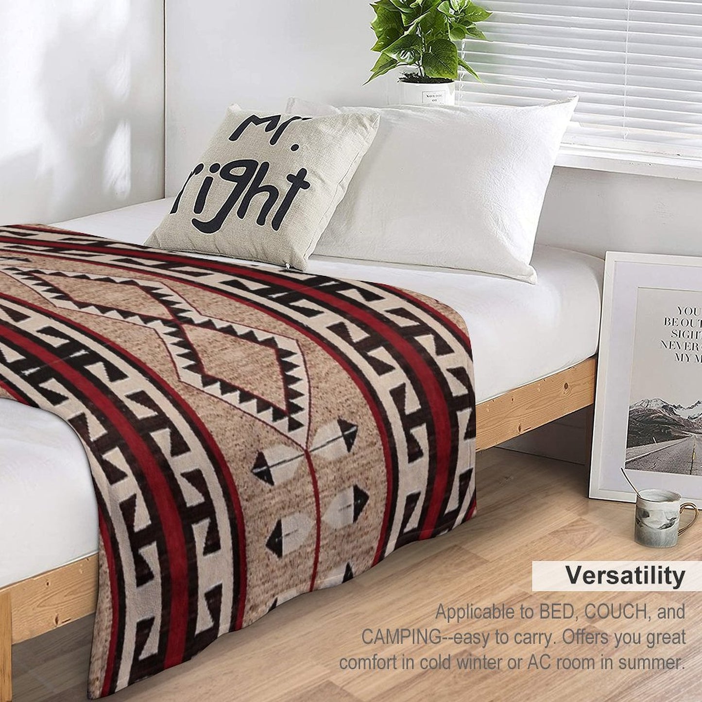The Eternal  Navajo Pattern Throw Blanket