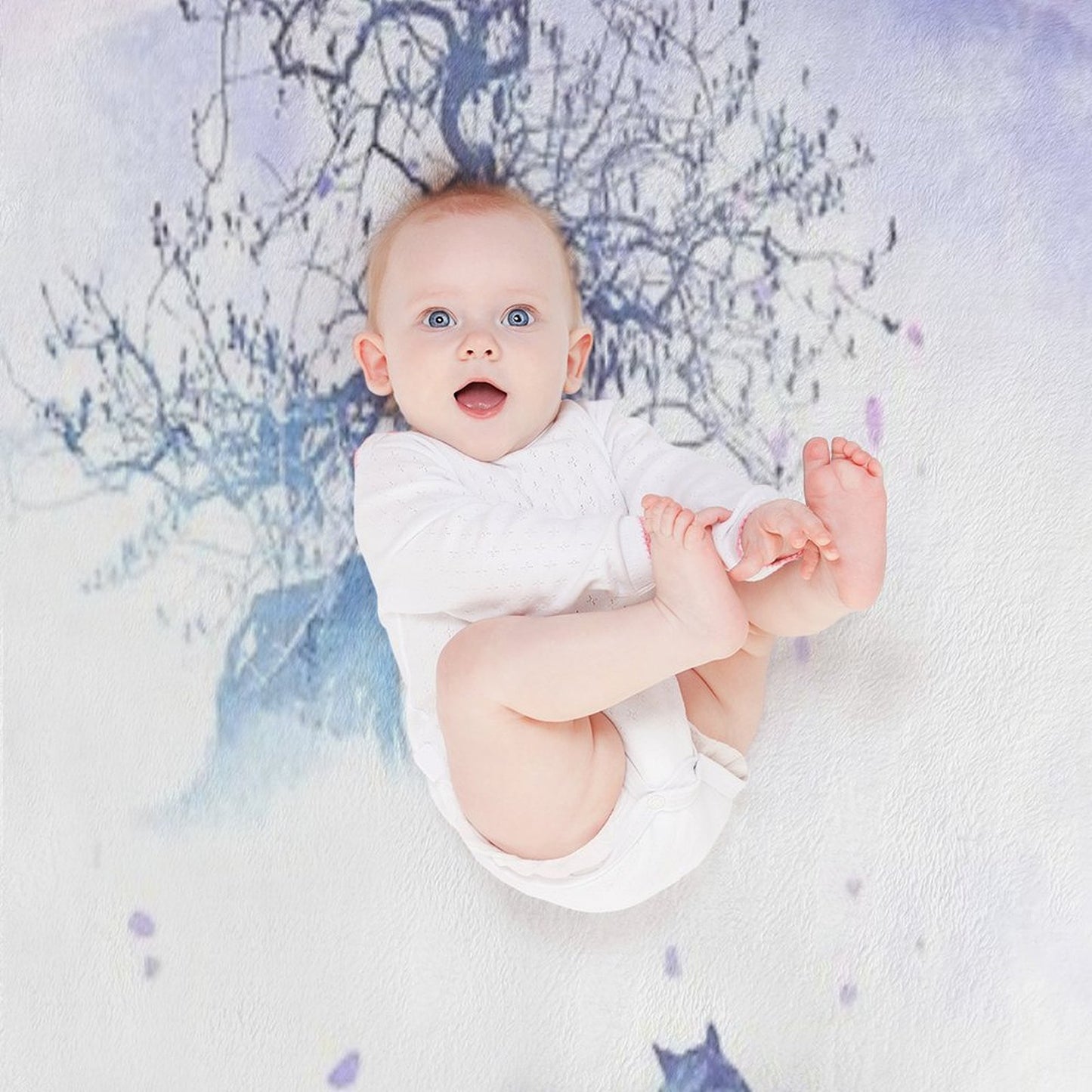 The Long Way to Fuji Throw Blanket