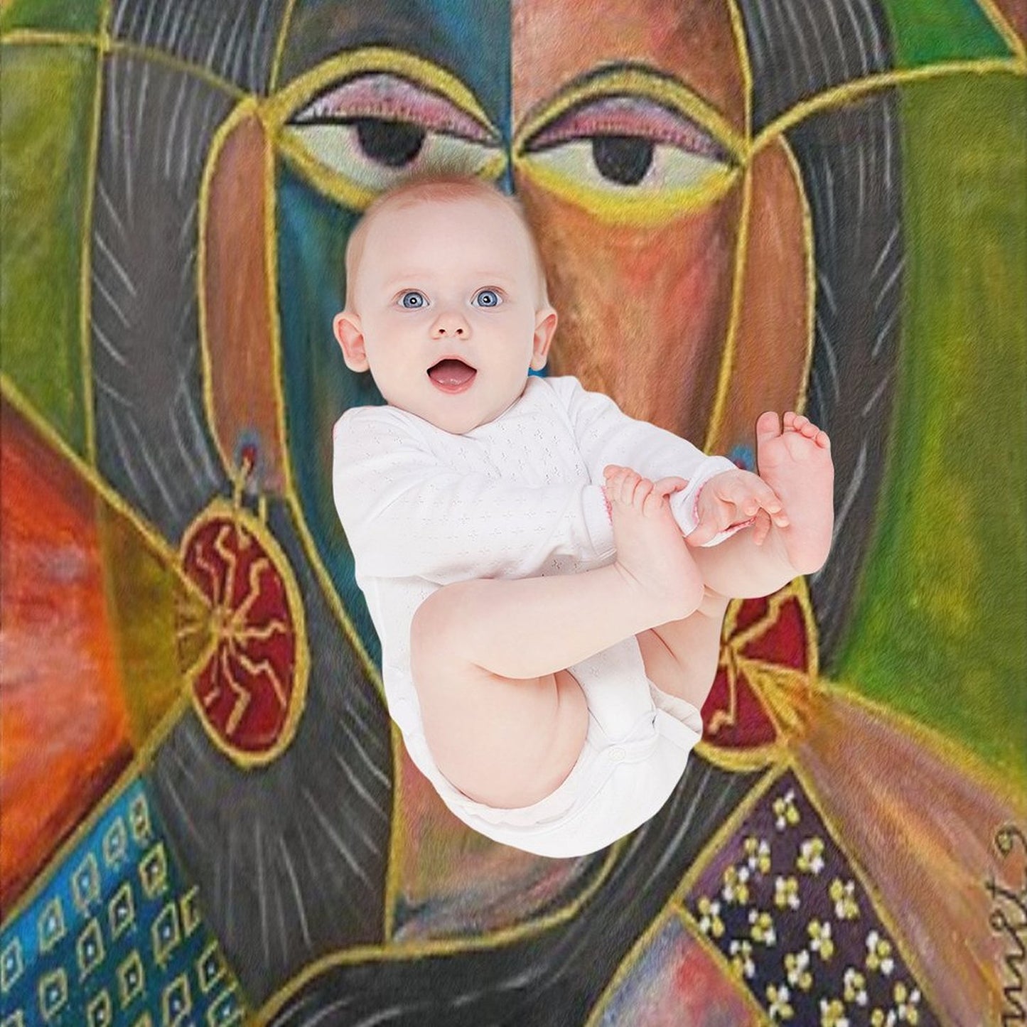 Celtic Spirit Woman Throw Blanket