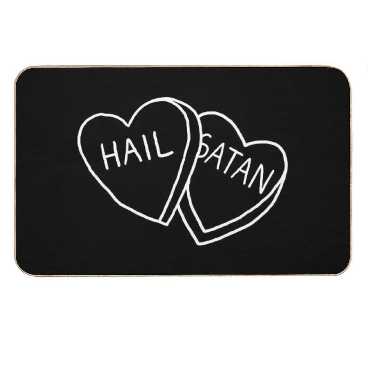 Hail Satan Candy Bath Mat