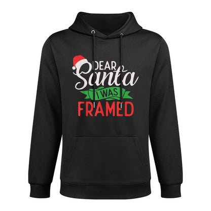 Dear Santa I Was Framed Xmas Christmas Customizable Surface Hoodie
