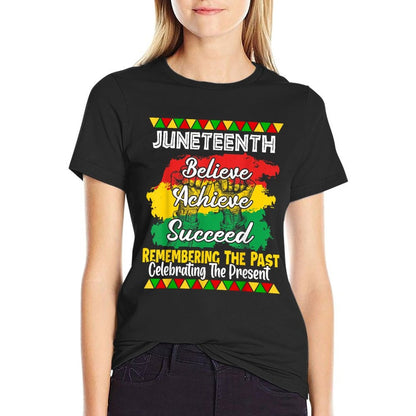 Juneteenth Is My Independence Day Black Pride  Heathered Texture T-Shirt