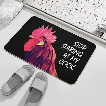 Stop Staring at My Cock Bath Mat