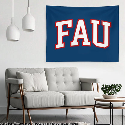 Fau - College Font Curved Tapestry