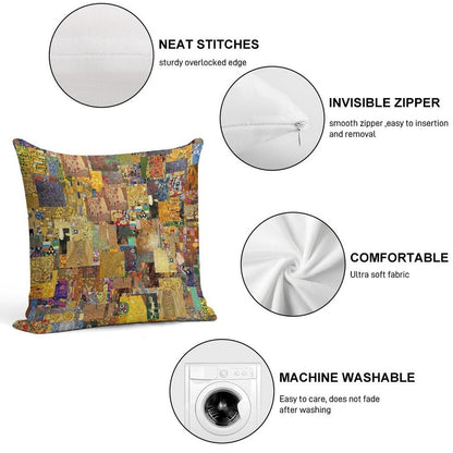 Gustav Klimt Soft Gift Ready Throw Pillow