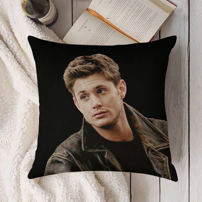 Dean Winchester Supernatural Linen Throw Pillow Cover