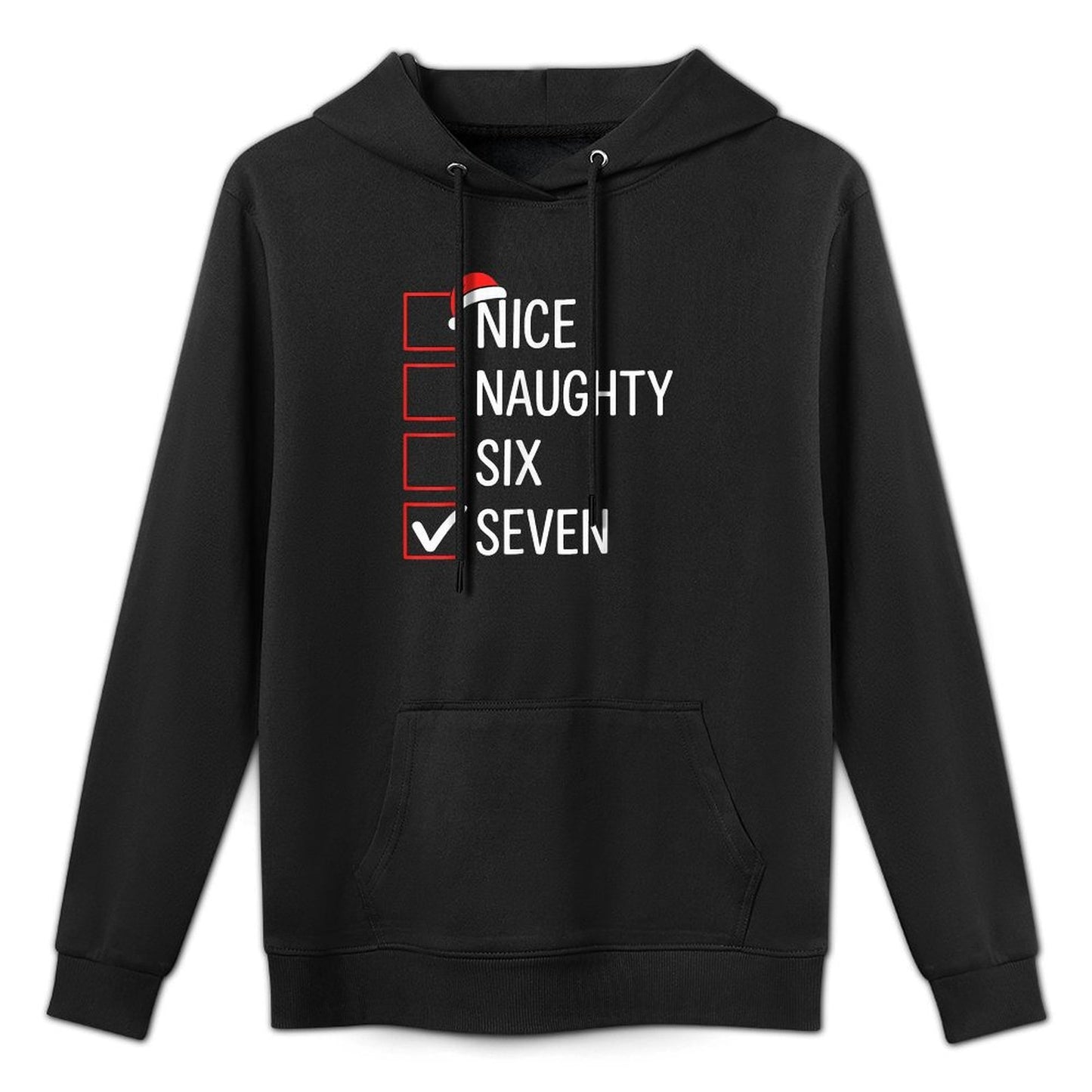Christmas List Nice Naughty 6 7 Funny Six Seven Meme 67 Xmas Moisture-Wicking Hoodie