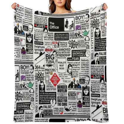 Wise Words From The Office - The Office Quotes (Variant) Throw Blanket