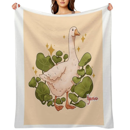 Plant Goose Throw Blanket