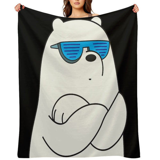 Ice Bear Throw Blanket