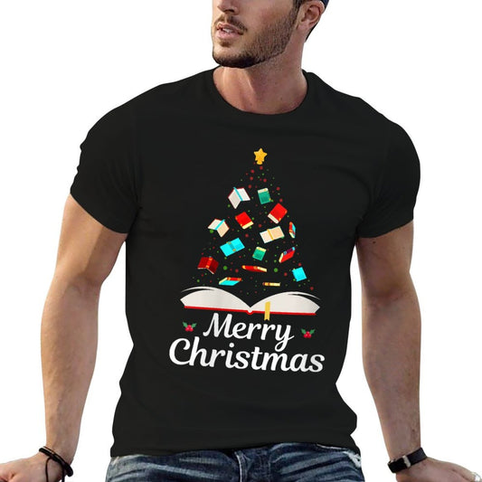 Womens Merry Christmas Book for The Family  Wrinkle-resistant T-Shirt