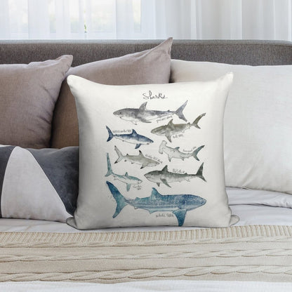 Sharks Soft Warmth Comfort Throw Pillow