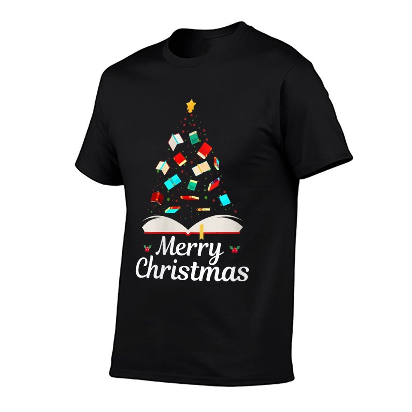 Womens Merry Christmas Book for The Family  Wrinkle-resistant T-Shirt