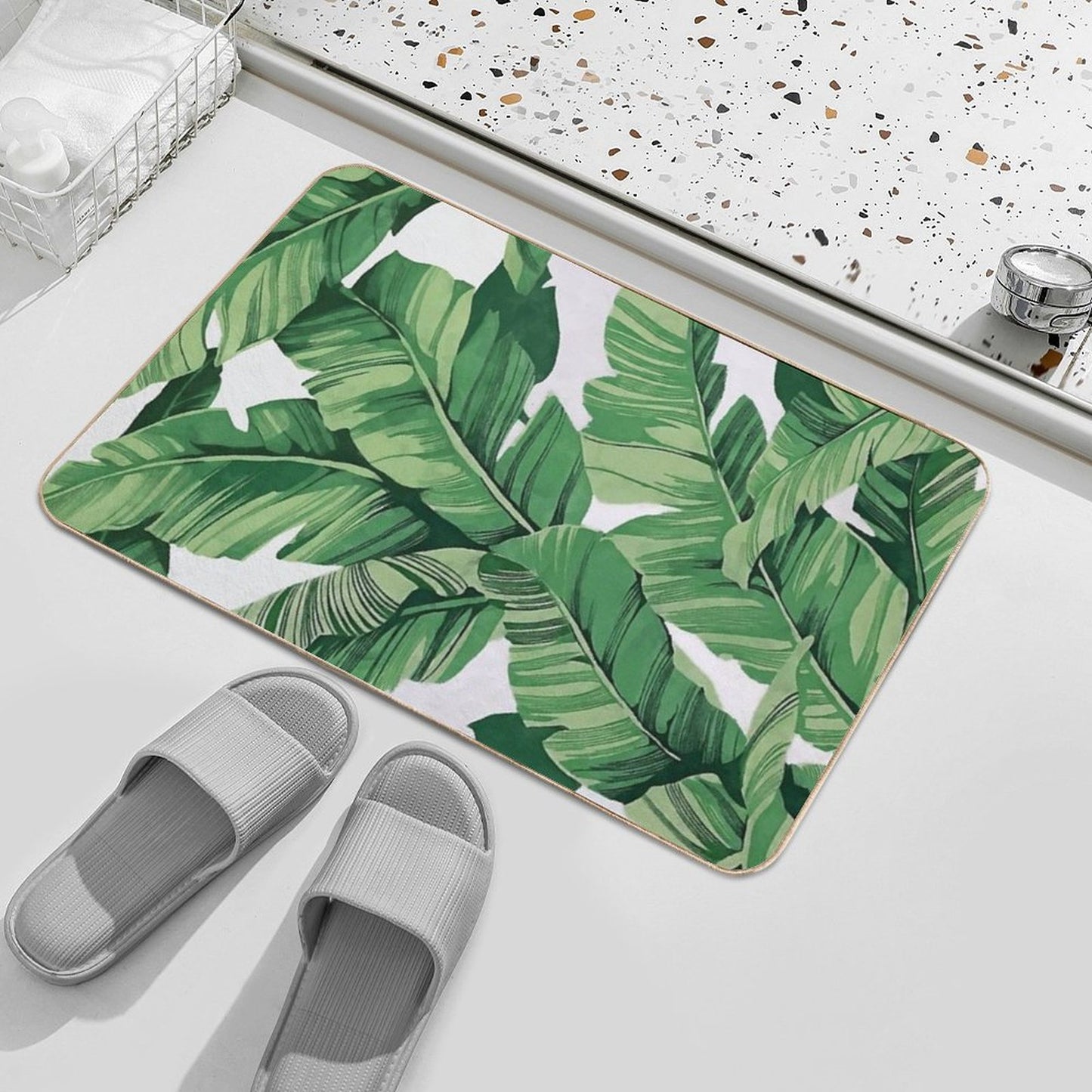 Tropical Banana Leaves VI Bath Mat
