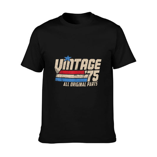 Vintage &#39;75 Retro Birthday Top for Men 50th 1975 Dad USA 50 T-Shirt