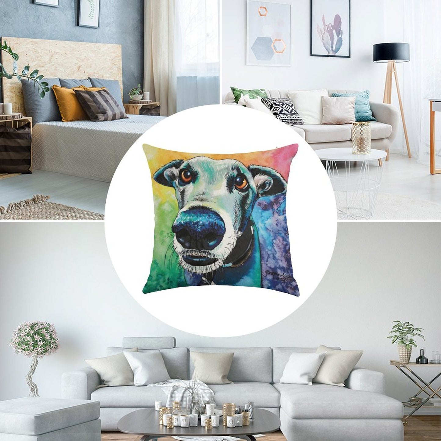 The Look of Love Linen Throw Pillow Cover