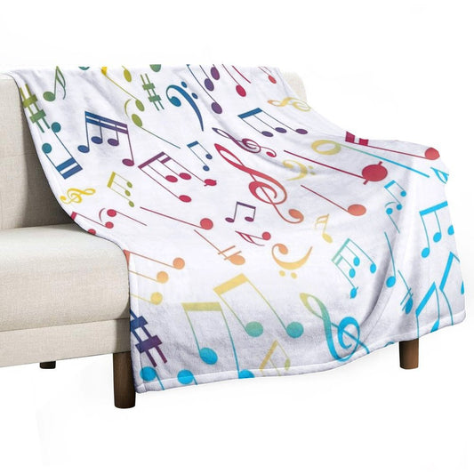 Musical Notes XIII Throw Blanket
