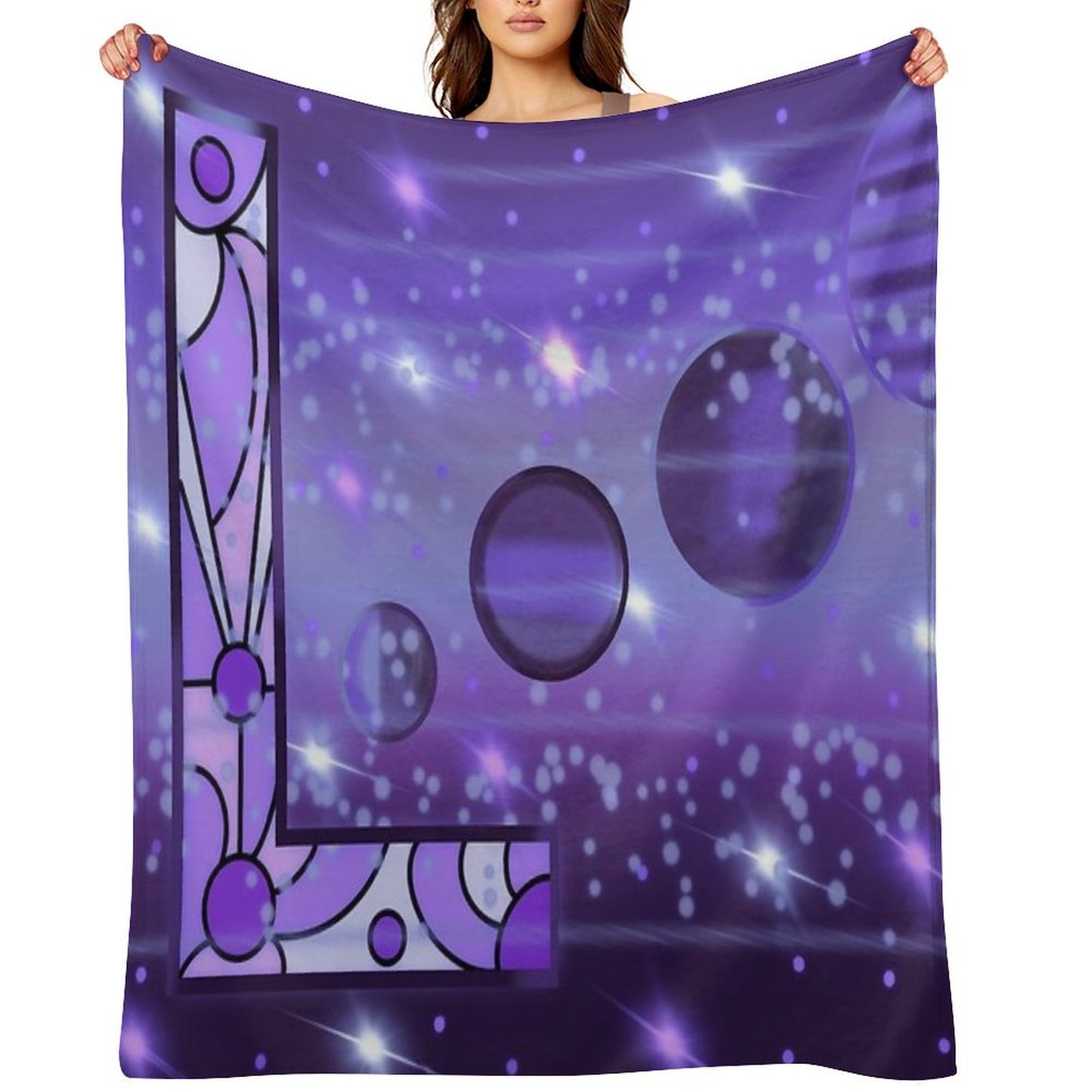 L Blank Throw Blanket