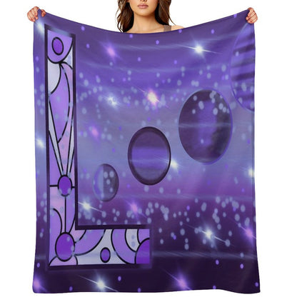 L Blank Throw Blanket