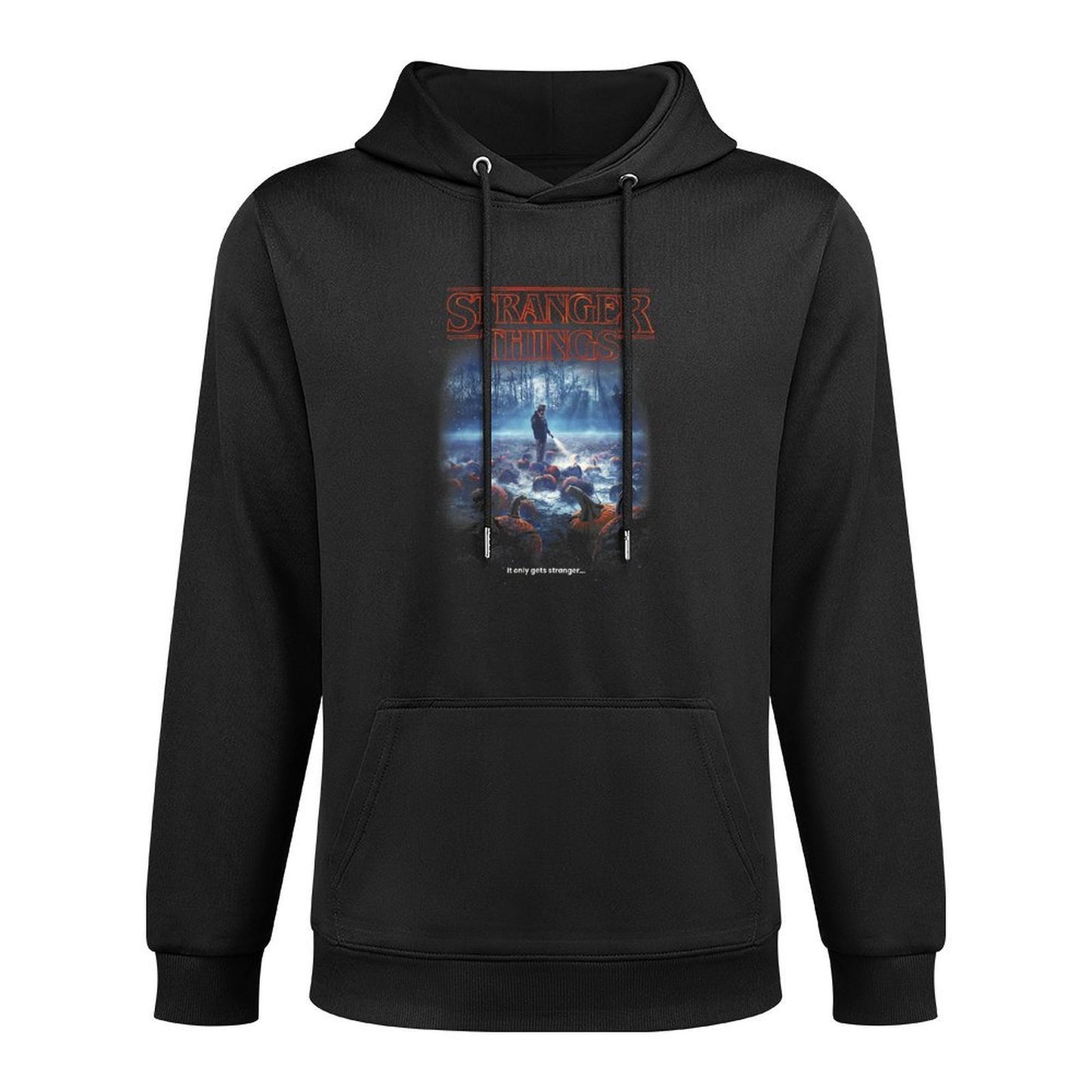 Stranger Things Halloween Hopper Pumpkin Patch Poster Durable Construction Hoodie