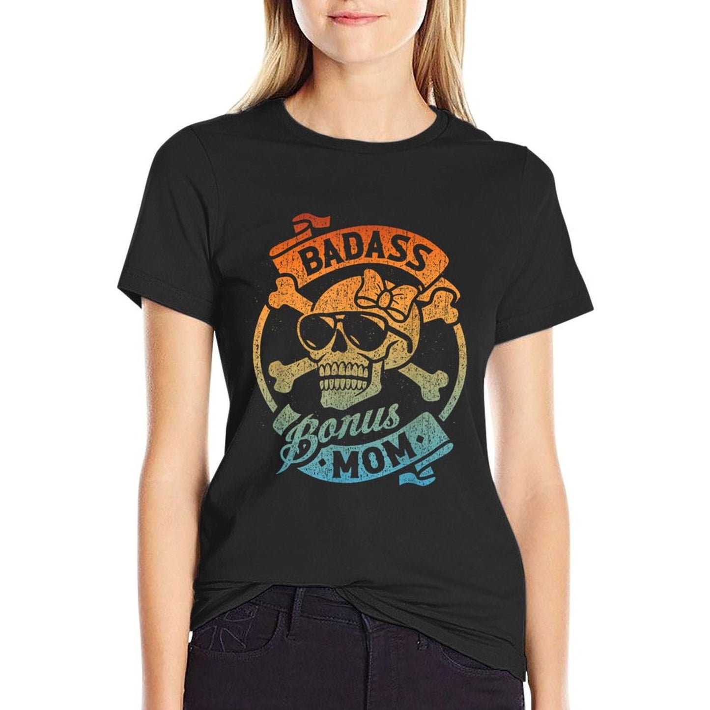 Badass Bonus Mom, Stepmom Stepmother Mother&#39;s Day T-Shirt