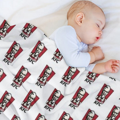 Fast Food Chicken Restaurant KENTUCKY Throw Blanket