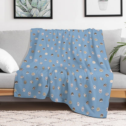 Hedgehog Pattern Throw Blanket
