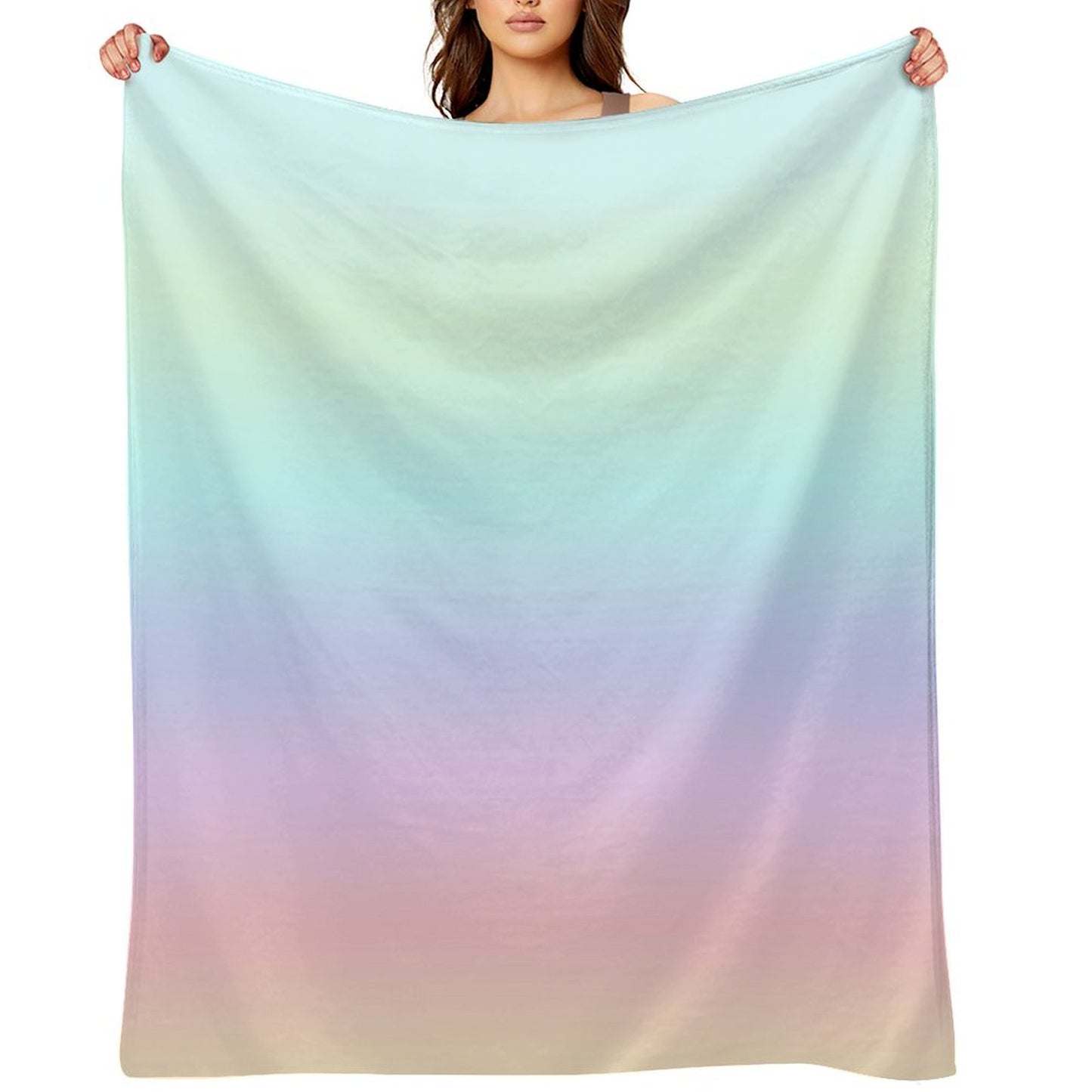 Pastel Gradient Throw Blanket