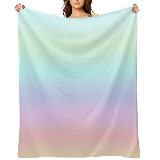 Pastel Gradient Throw Blanket