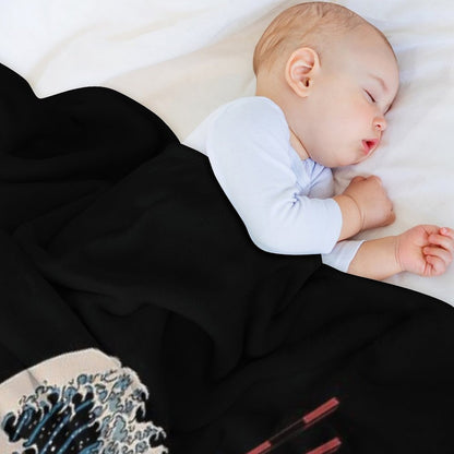 Great Ramen Wave Throw Blanket