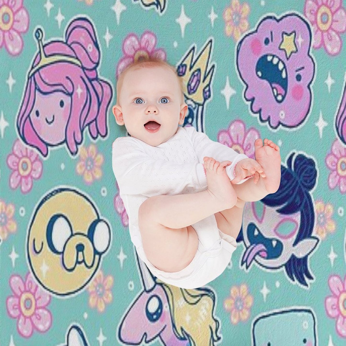 Adventure Time Friends 1 - REMASTERED - Throw Blanket