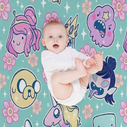 Adventure Time Friends 1 - REMASTERED - Throw Blanket