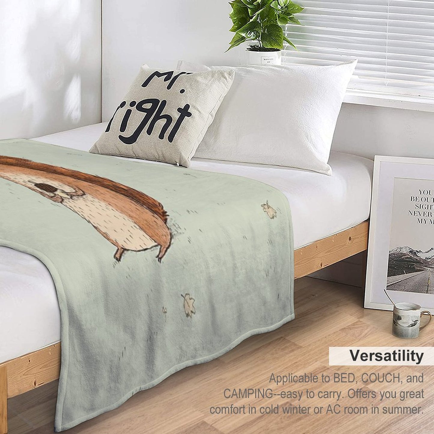 Sarah The Squirrel Throw Blanket